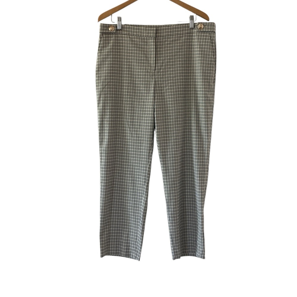 Ann Taylor 14 Gray Cropped Ankle Pants